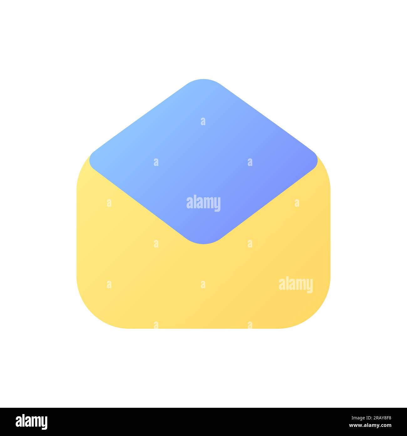 Read message pixel perfect flat gradient color ui icon Stock Vector
