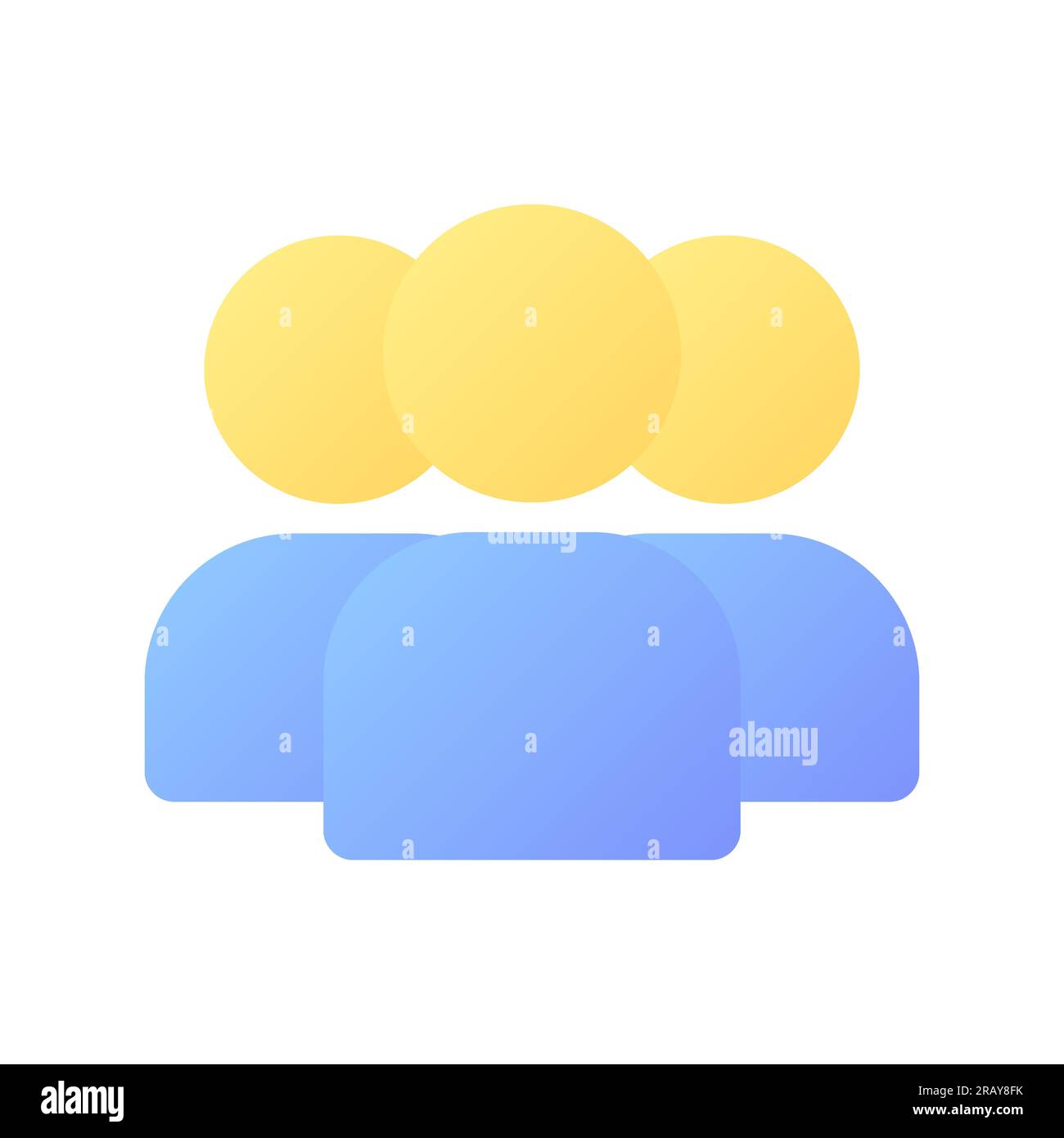 Online community pixel perfect flat gradient color ui icon Stock Vector