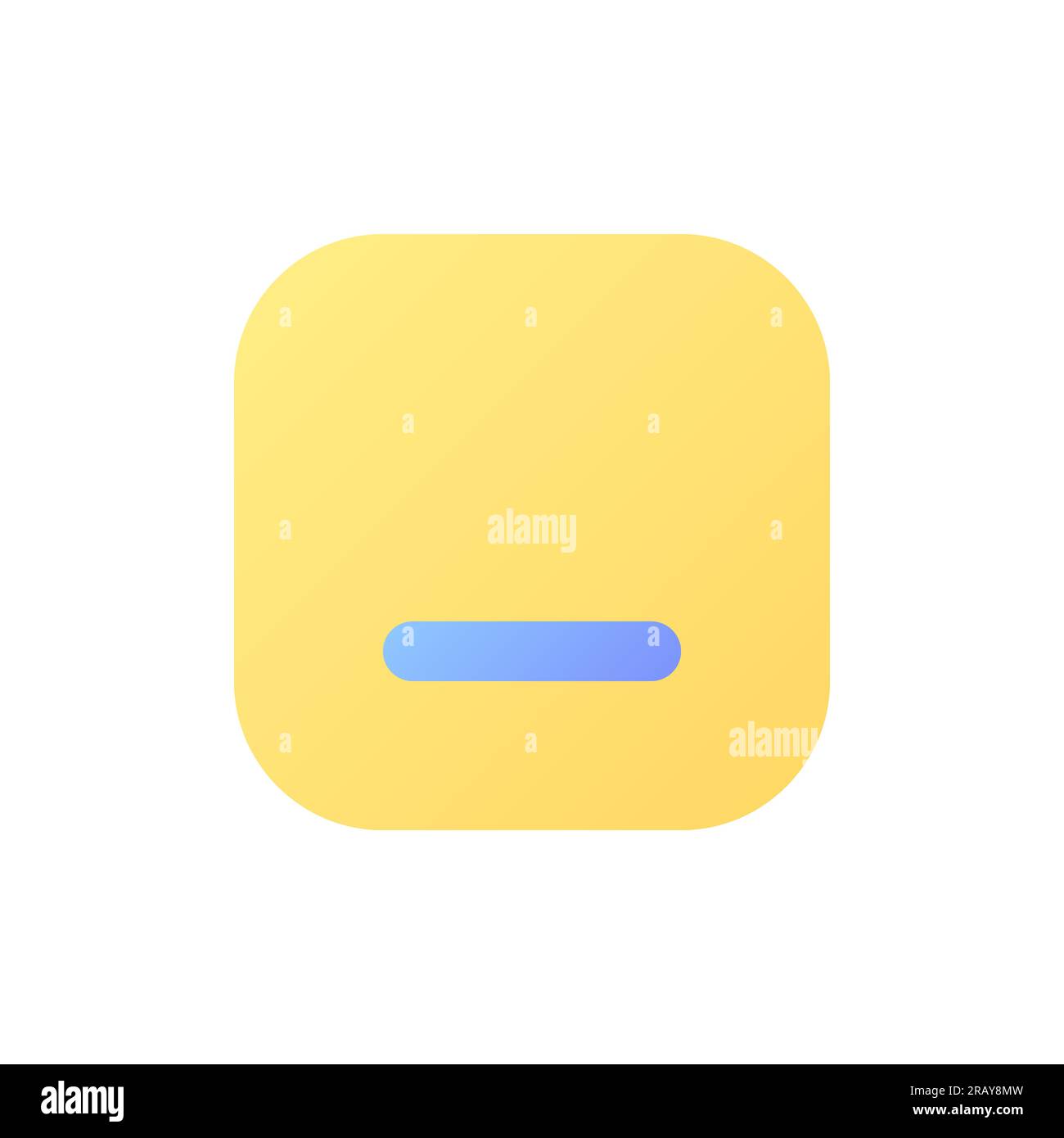 Minimize button pixel perfect flat gradient color ui icon Stock Vector