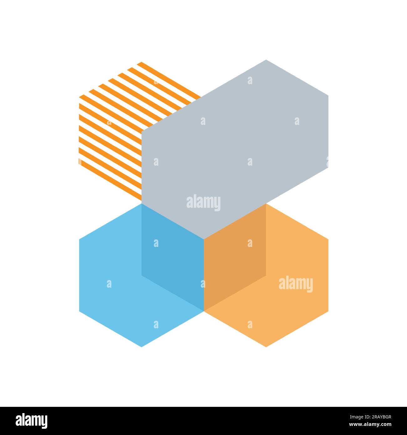 Abstract hexagons composition brochure element design Stock Vector ...