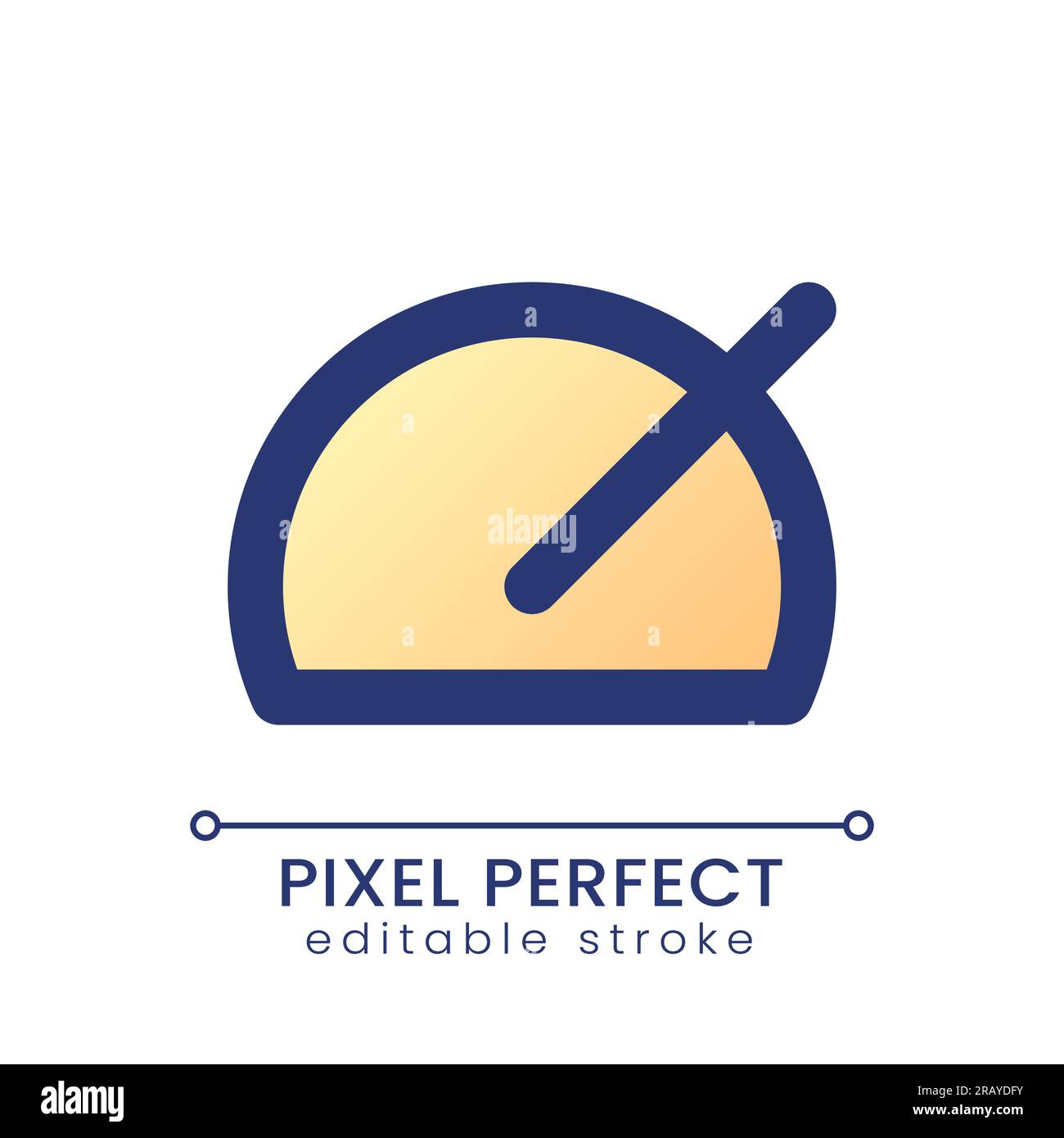 Speed up pixel perfect gradient fill ui icon Stock Vector