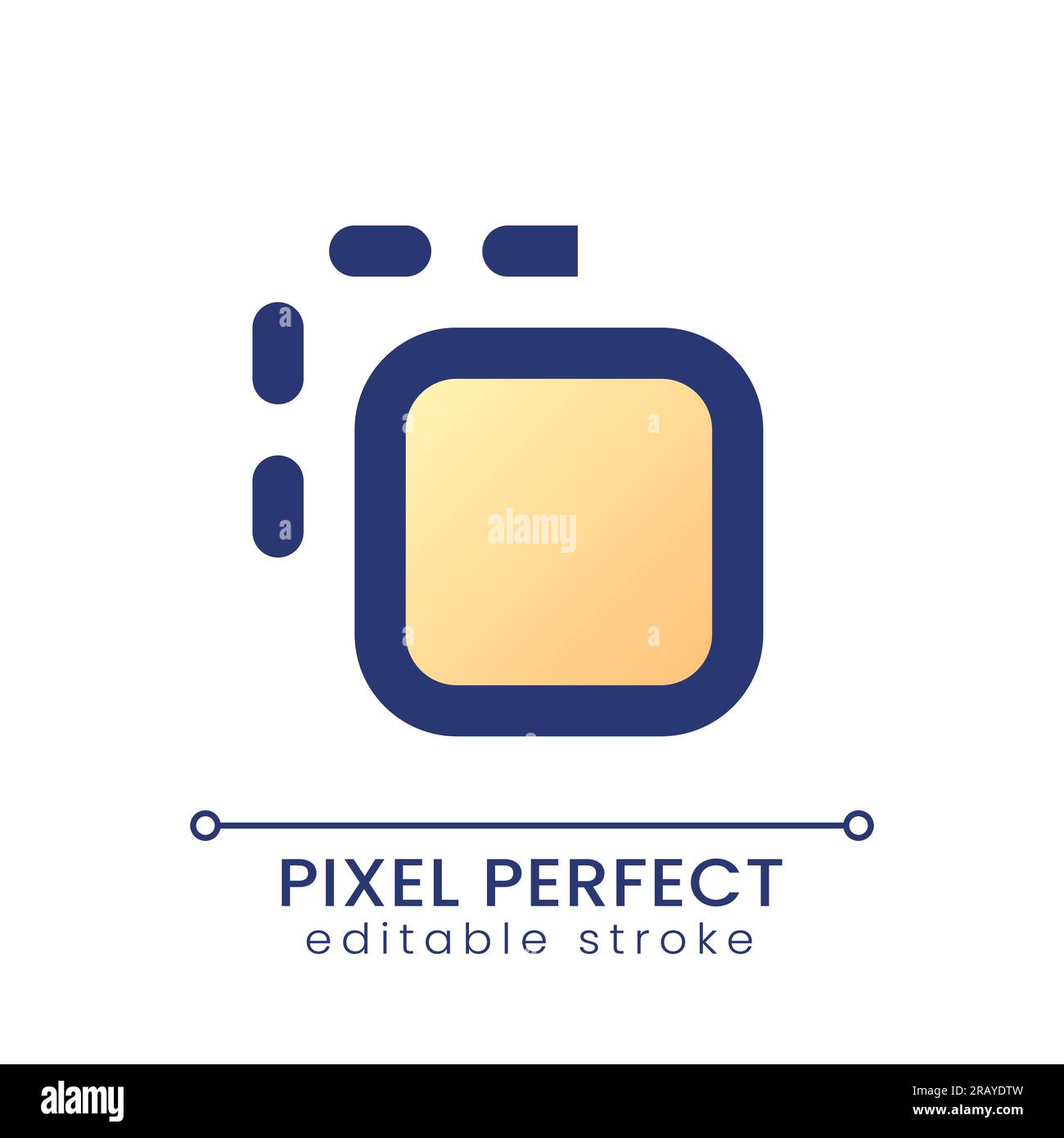 Dissolve pixel perfect gradient fill ui icon Stock Vector