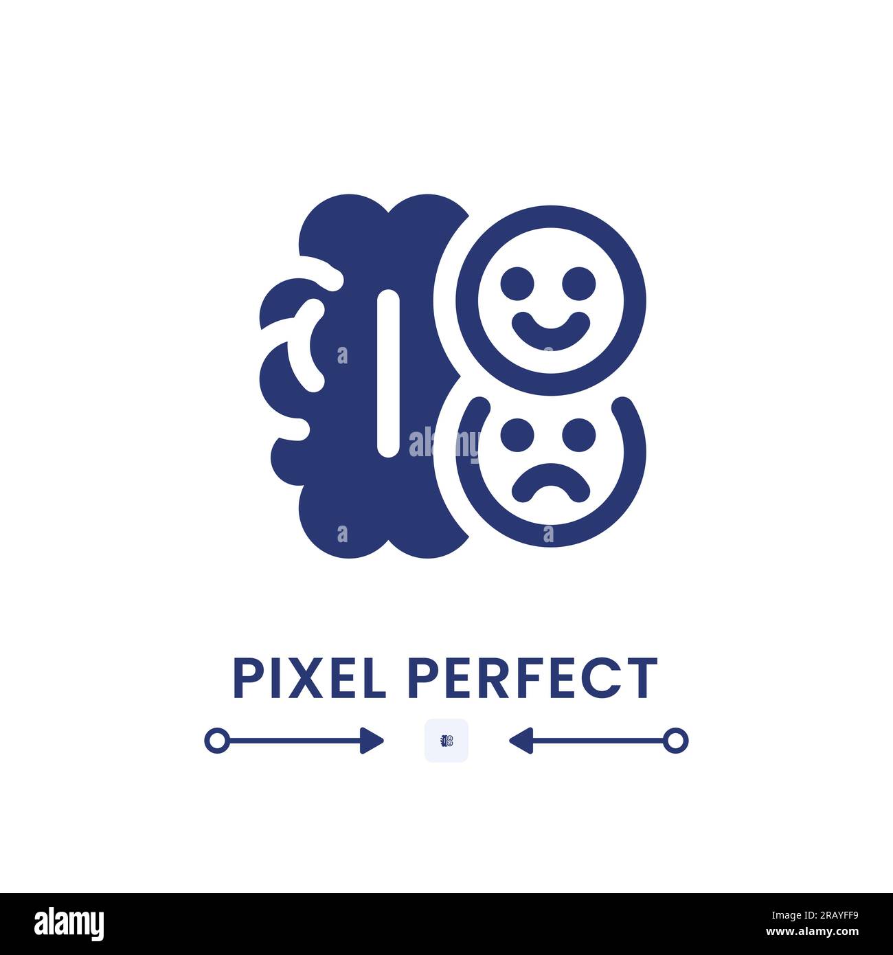 Human emotions black solid desktop icon Stock Vector