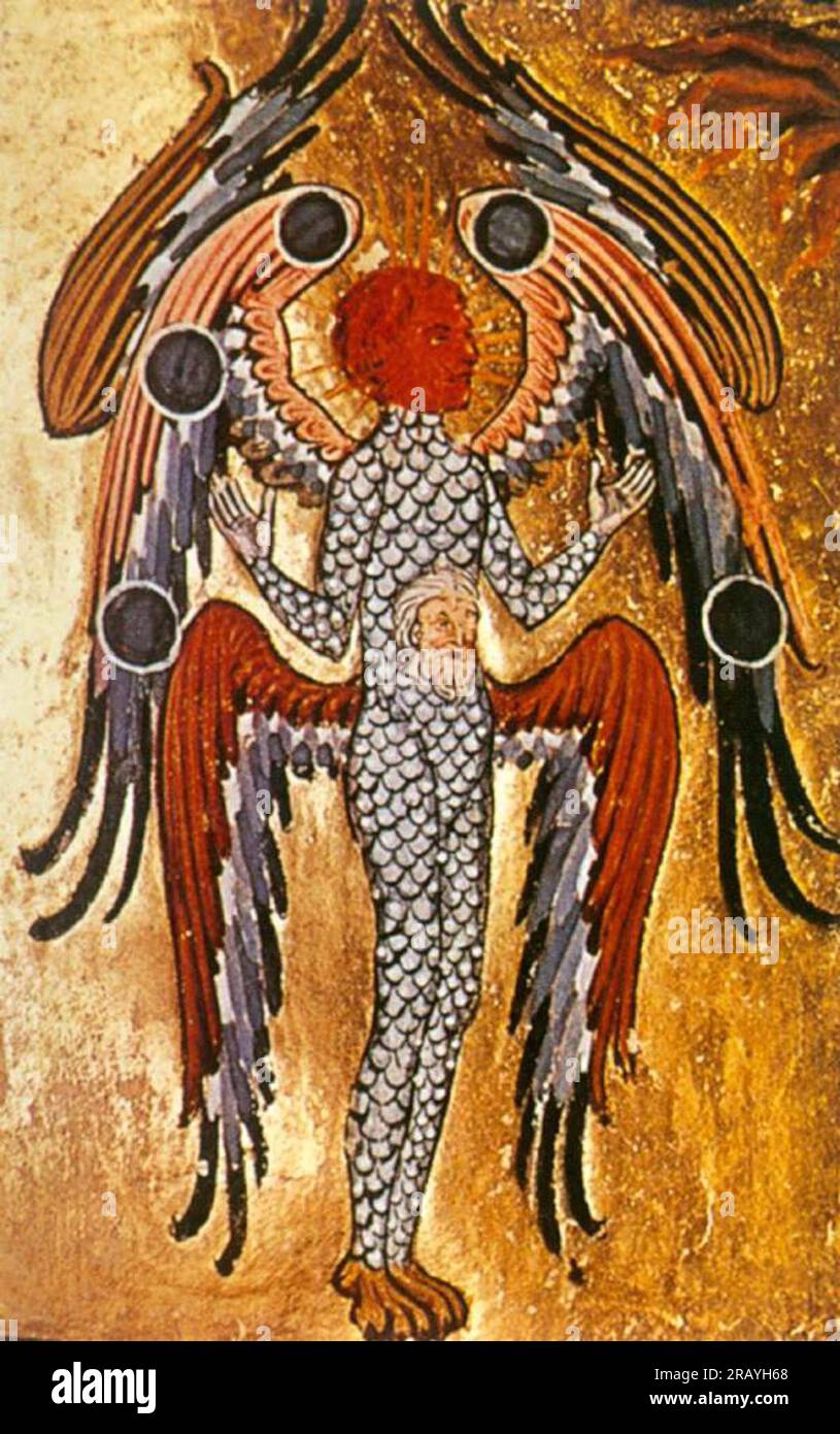 Ninth Vision. Personification of God's power by Hildegard of Bingen Stock Photo