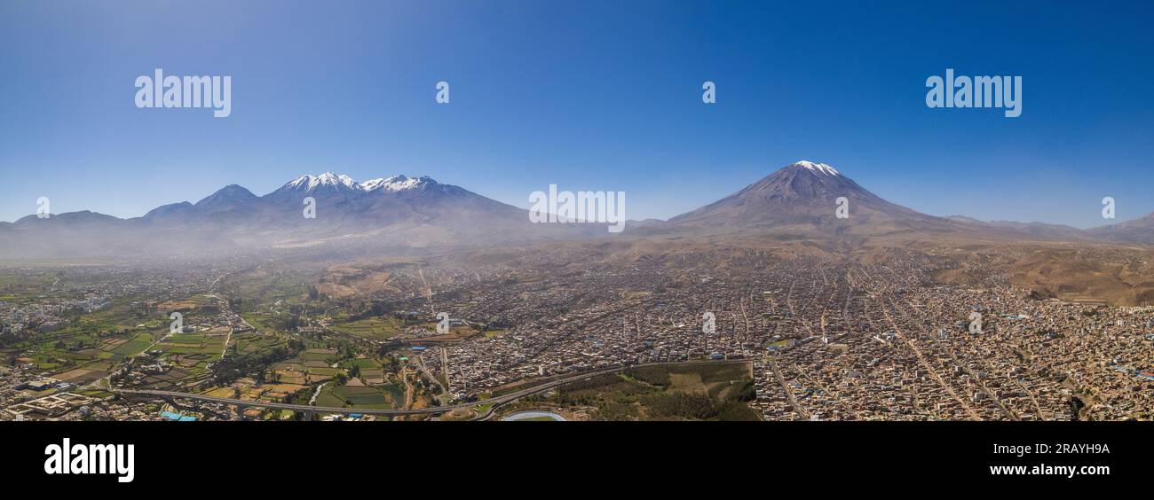 Aerial view arequipa peru city hi-res stock photography and images - Alamy