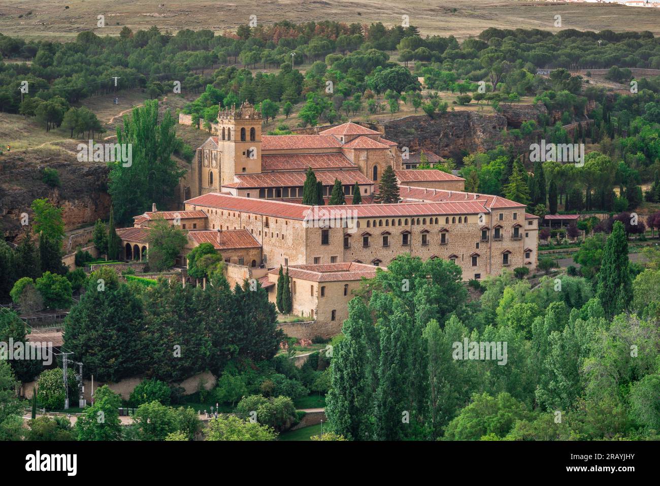 Segovia monastery, view in summer of the Monasterio de El Parral - a large monastic complex occupied by the Order of Hieronymites, Segovia, Spain Stock Photo