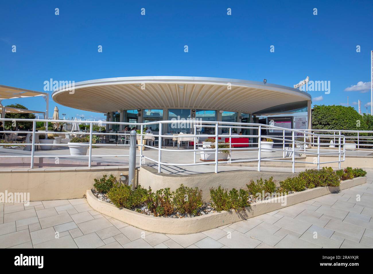 Kursaal establishment, with the restaurant and trampoline designed by ...
