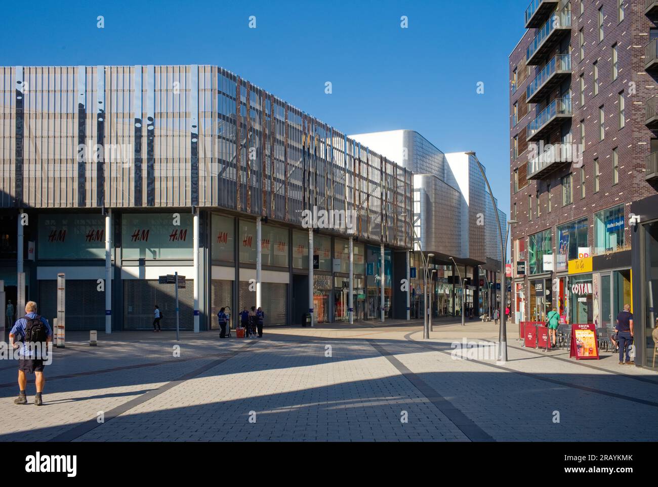 The modern Rock area of Bury Stock Photo