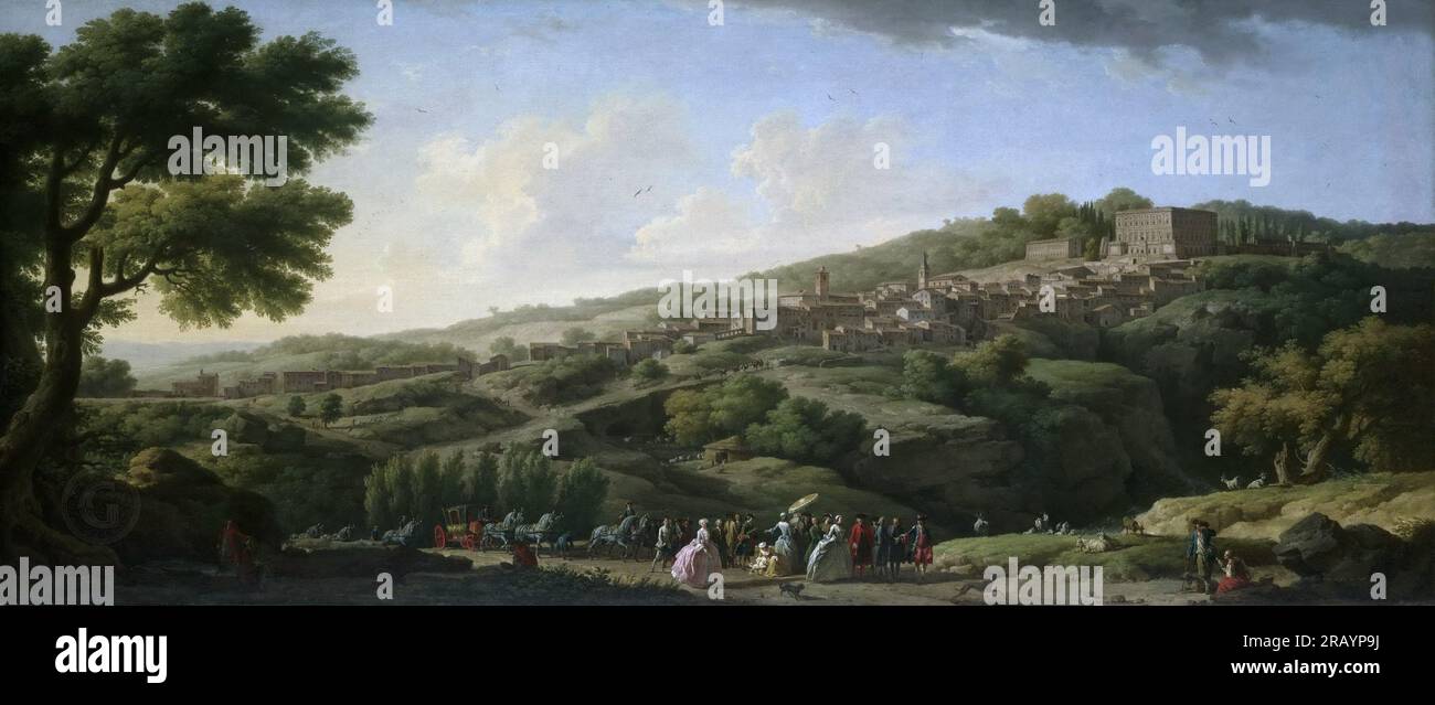 Claude-Joseph Vernet, French, 1714-1789 -- Villa at Caprarola  1746 Stock Photo