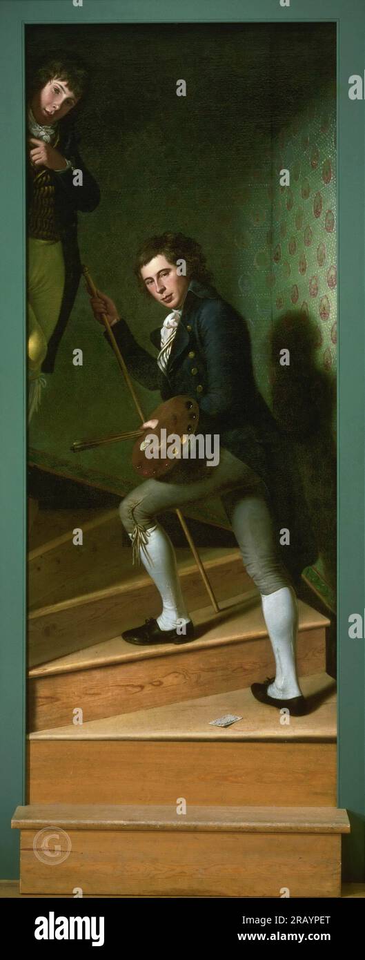 Portrait of raphaelle peale and titian ramsey peale hires stock