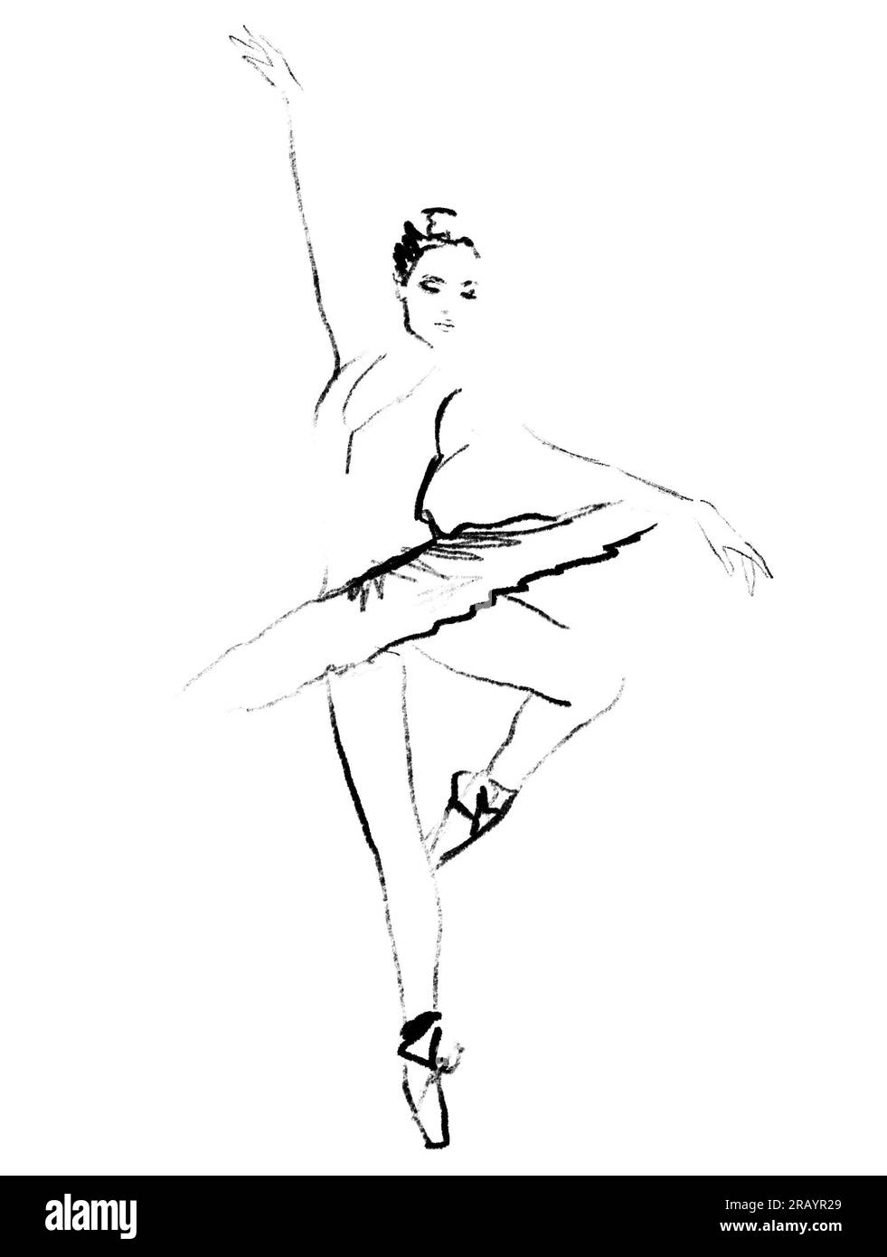 Ballerina sketch, Drawing Ballet Dancer Pencil Sketch, Sketch ballet  transparent background PNG clipart | HiClipart
