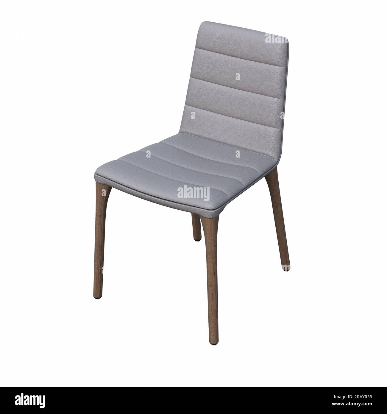 chair isolated on white background, interior furniture, 3D illustration ...