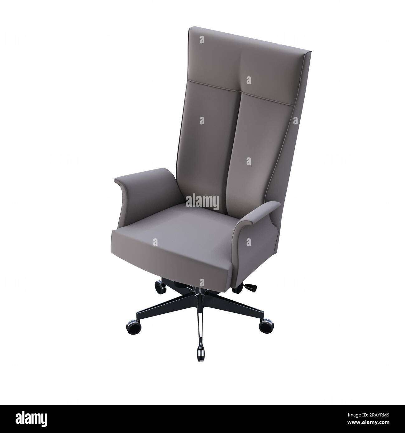 chair isolated on white background, interior furniture, 3D illustration ...