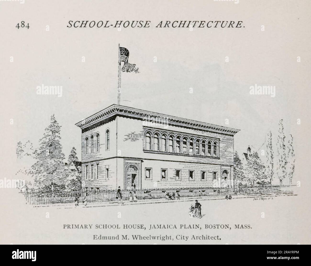 PRIMARY SCHOOL HOUSE, JAMAICA PLAIN, BOSTON, MASS. Edmund M
