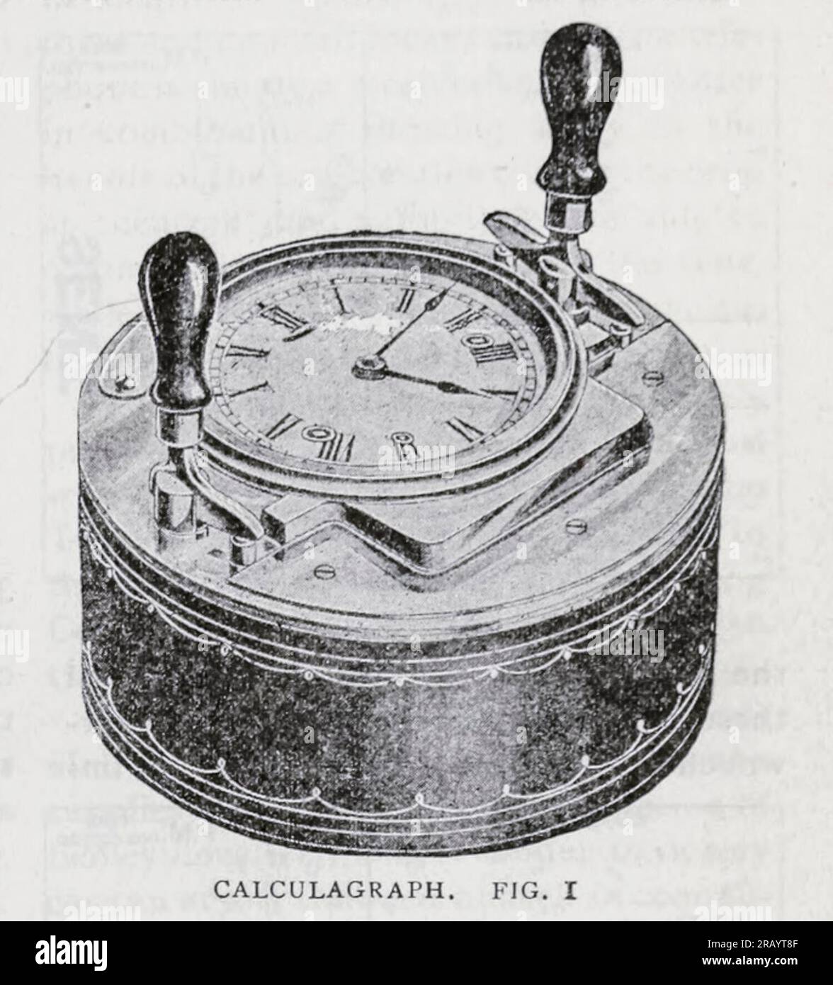 The Calculagraph invented by Henry Abbott, a watchmaker, is a device
