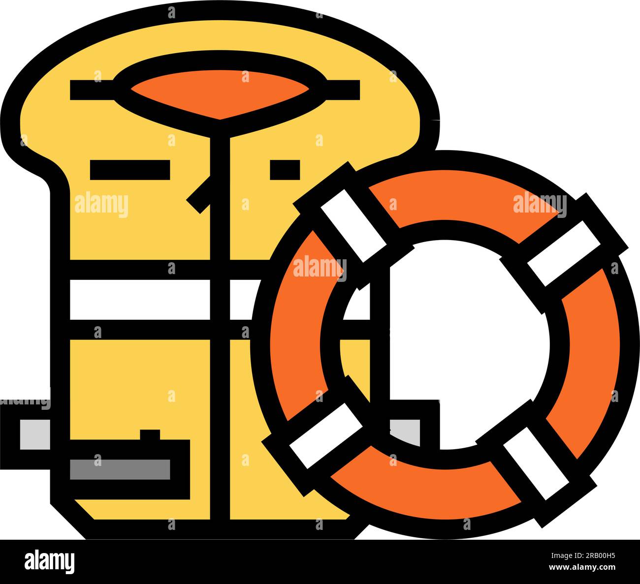 ship safety equipment marine color icon vector illustration Stock