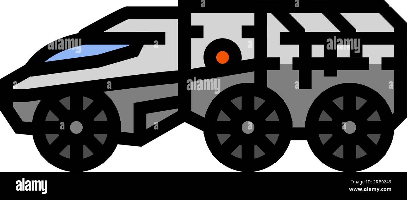 mars rover planet color icon vector illustration Stock Vector Image ...