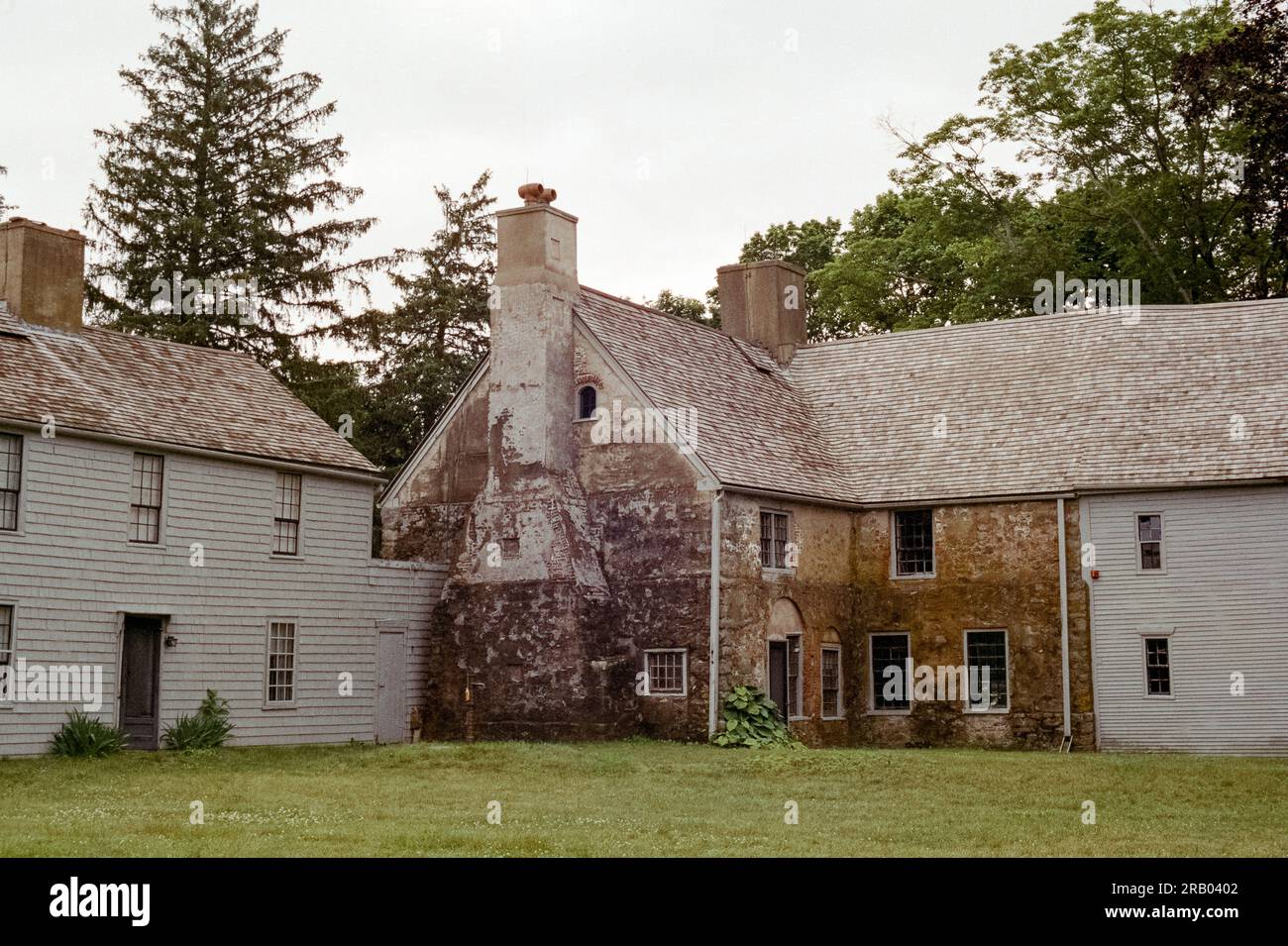 Newbury, Massachusetts Beautiful historic landmark stone and wood