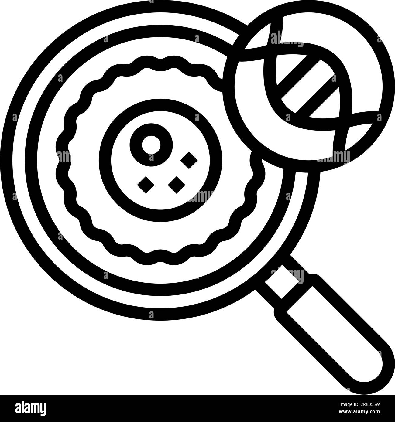 stem cell research biomedical line icon vector illustration Stock