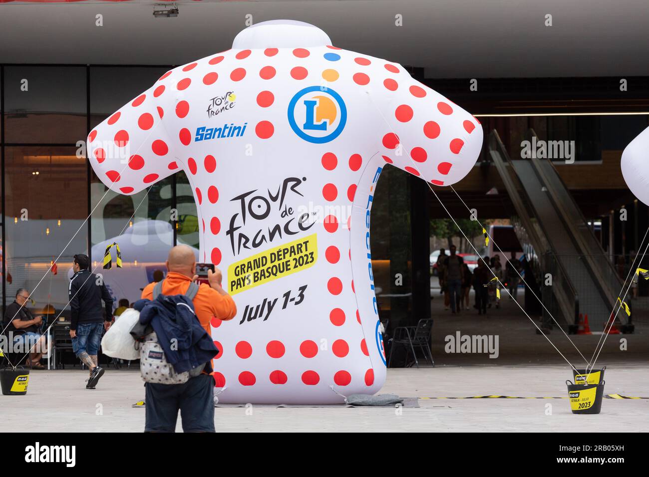 Bilbao, Spain - July 1, 2023: The different jerseys of the Tour de ...