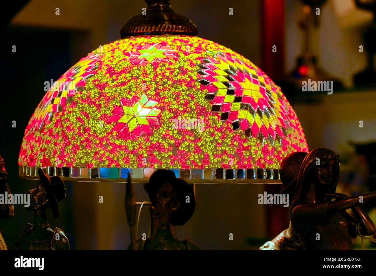 Guadalest, Alicante, Spain January 14, 2023 Souvenir electric lamp