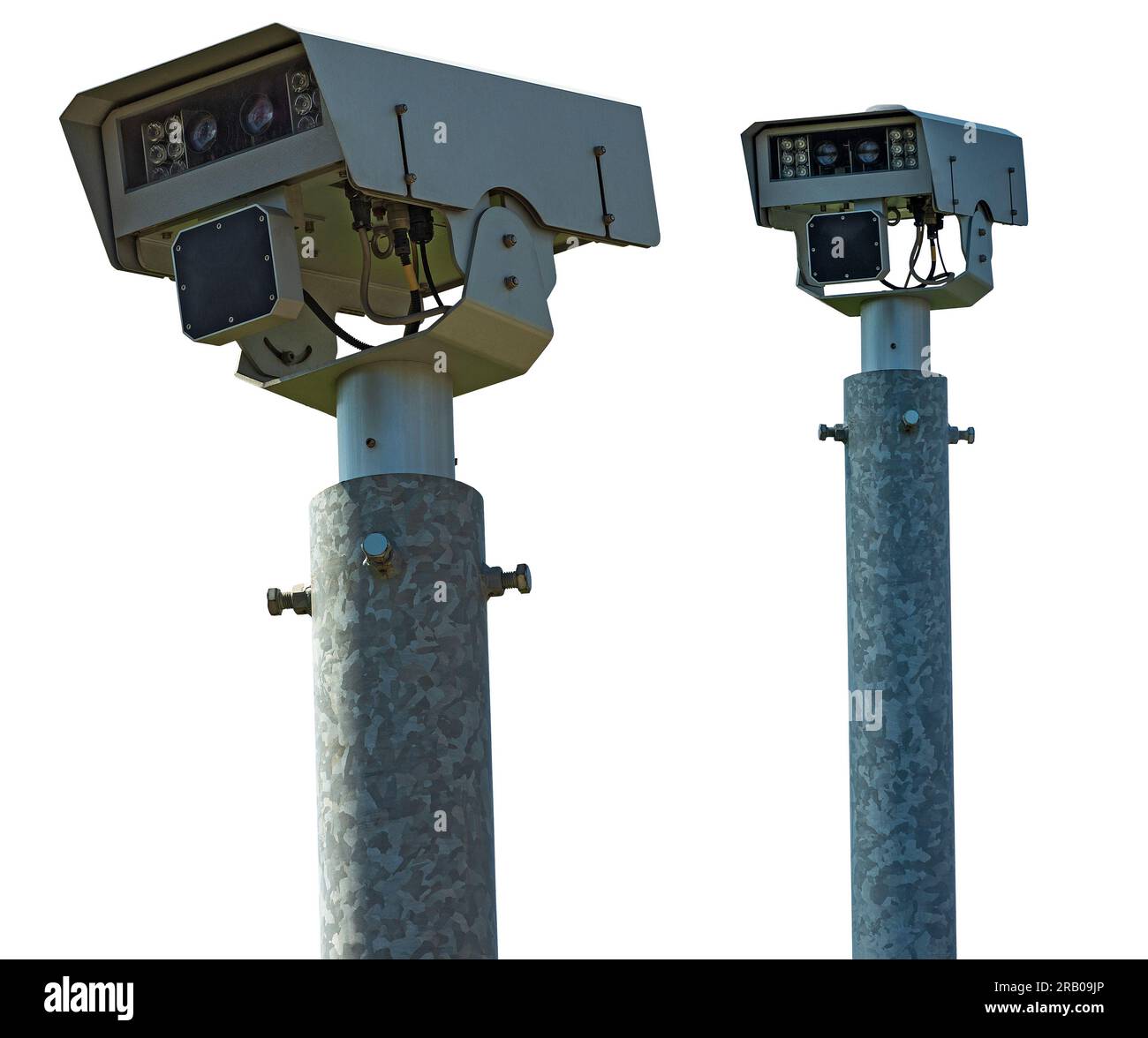 Closeup of a modern speed camera (traffic speed monitoring camera