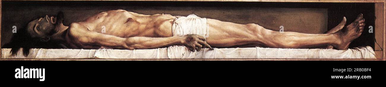 The Body of the Dead Christ in the Tomb 1521; Germany by Hans Holbein ...
