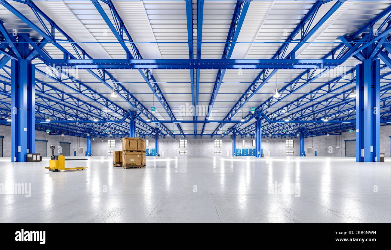 3d Render Modern Empty Warehouse Stock Photo Alamy 1-meter-70-in-feet-hot-sale