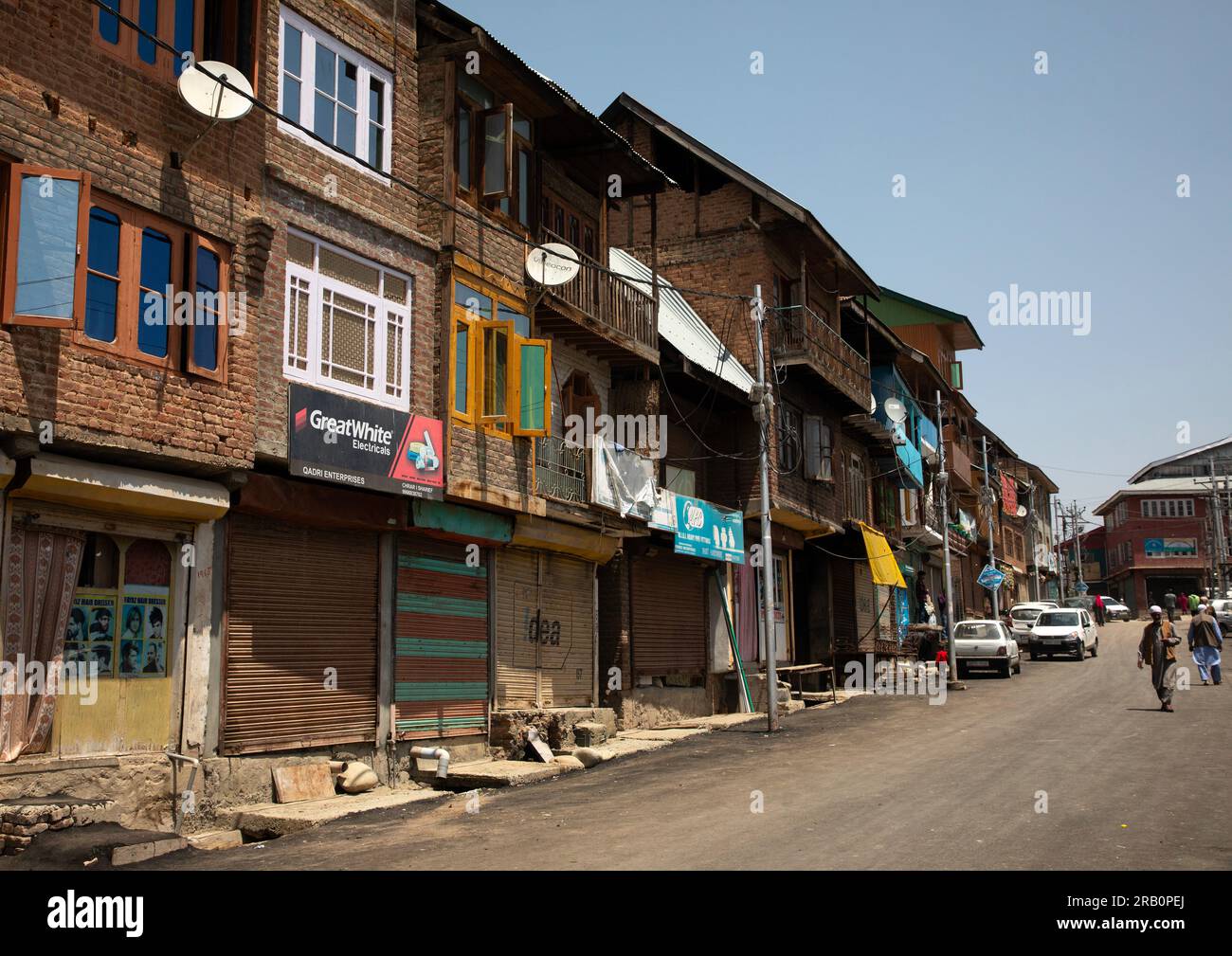 Kashmiri heritage buildings, Jammu and Kashmir, Charar E Shrief, India Stock Photo Alamy