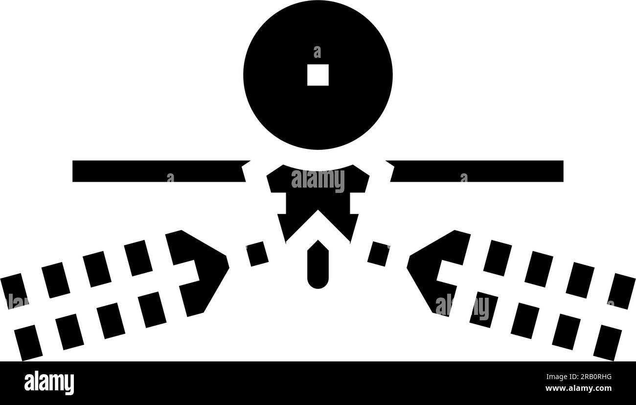 mars reconnaissance orbiter planet glyph icon vector illustration Stock ...