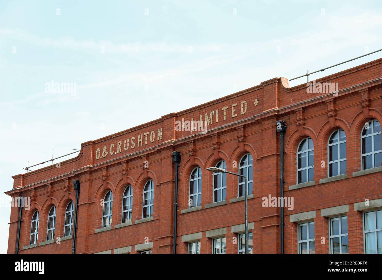 O & G Rushton Limited building in Wigan Stock Photo