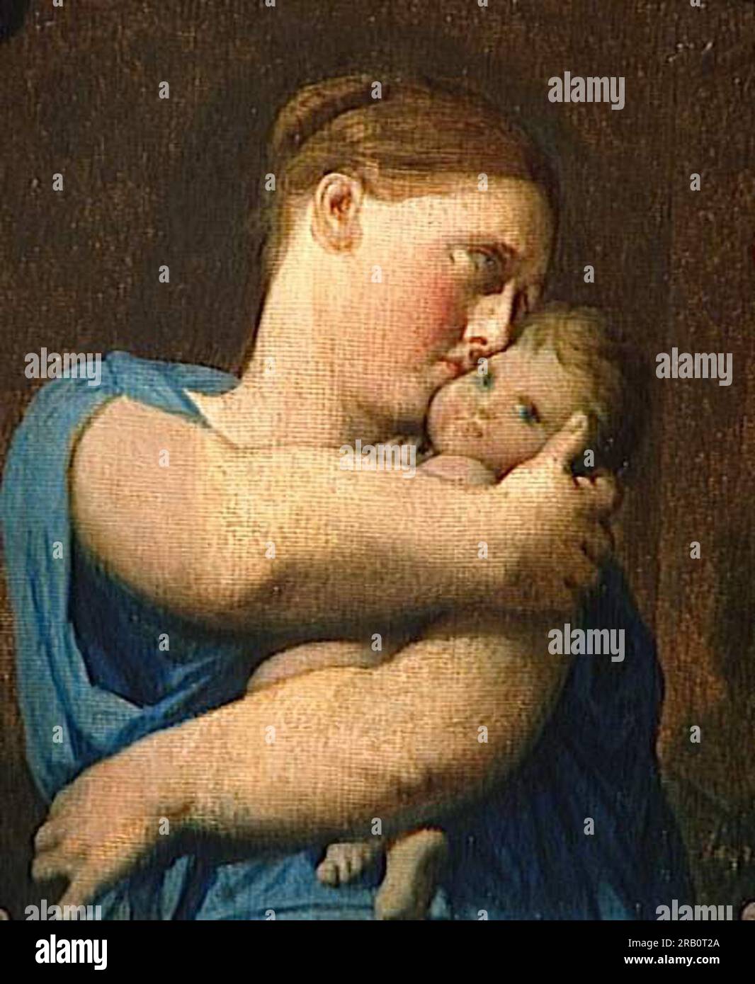 Woman and Child. Study for the Martyrdom of Saint Symphorien by Jean Auguste Dominique Ingres Stock Photo