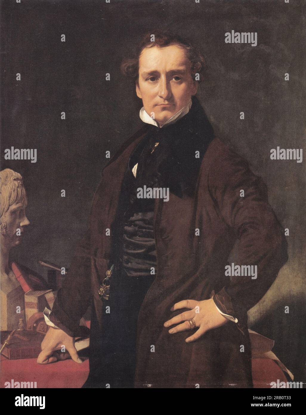 Portrait of the Sculptor Lorenzo Bartolini 1820 by Jean Auguste