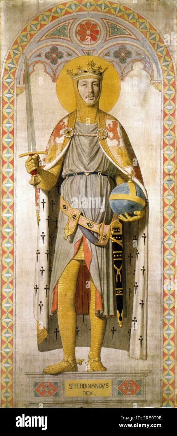 Duke FerdinandPhilippe of Orleans, as St. Ferdinand of Castile 1842 by