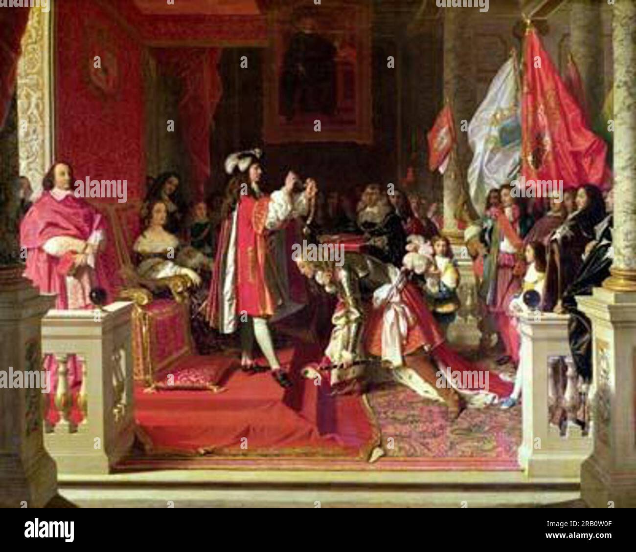 King Philip V of Spain Making Marshal James Fitzjames by Jean Auguste ...