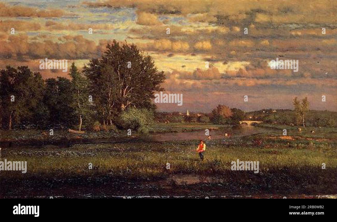 Clearing Up by George Inness Stock Photo