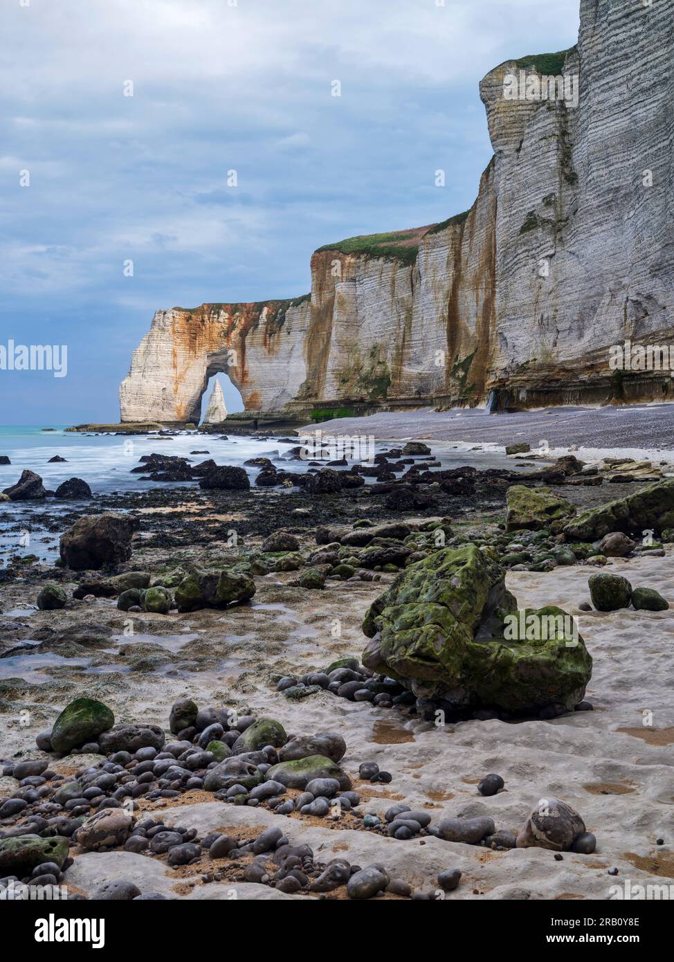 Aiguille d'Etretat seen through Manneporte, Normandy Stock Photo - Alamy