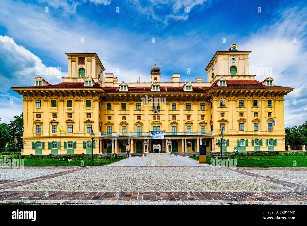 Baroque castle Esterhazy in Eisenstadt, Burgenland, Austria Stock Photo ...