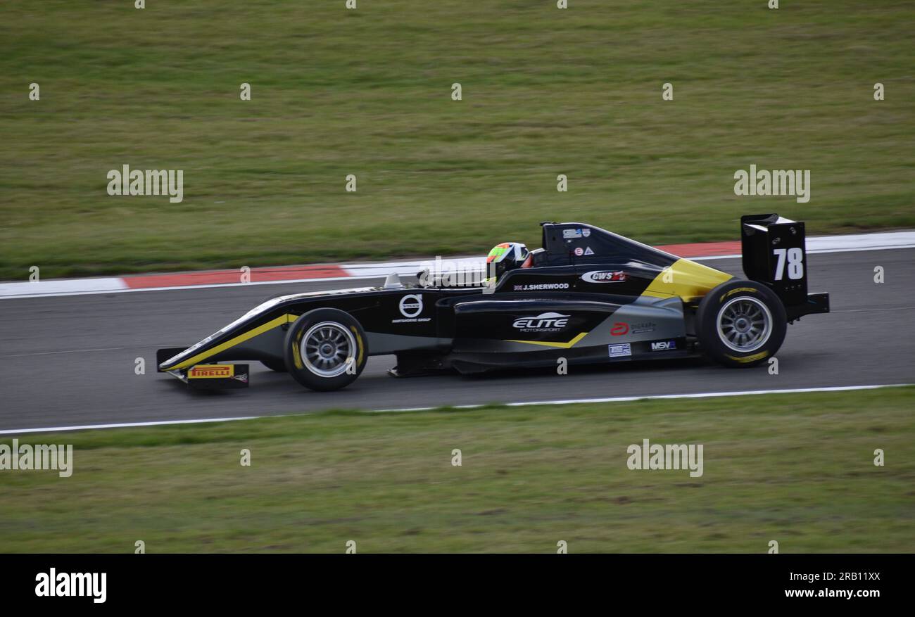 Racing Car on Track Stock Photo Alamy