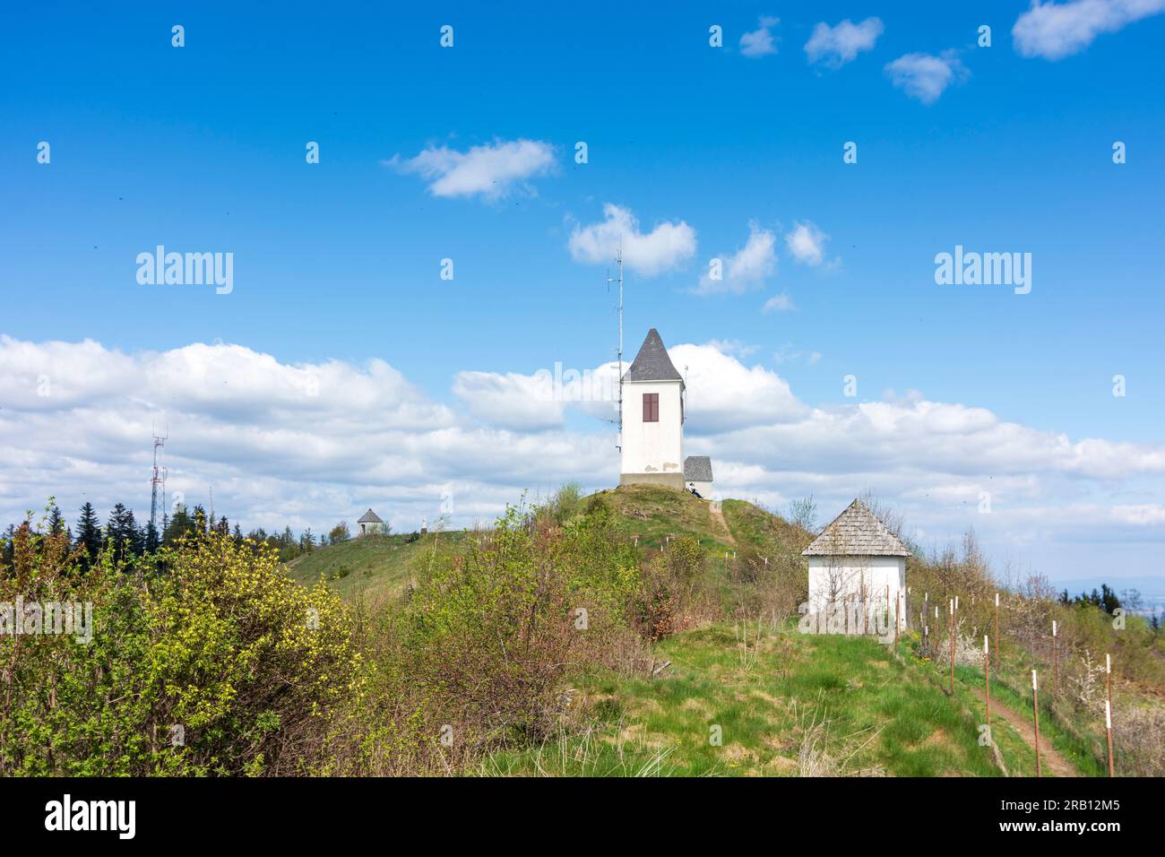 Puch bei Weiz, baroque calvary complex on mountain Kulm in Steirisches