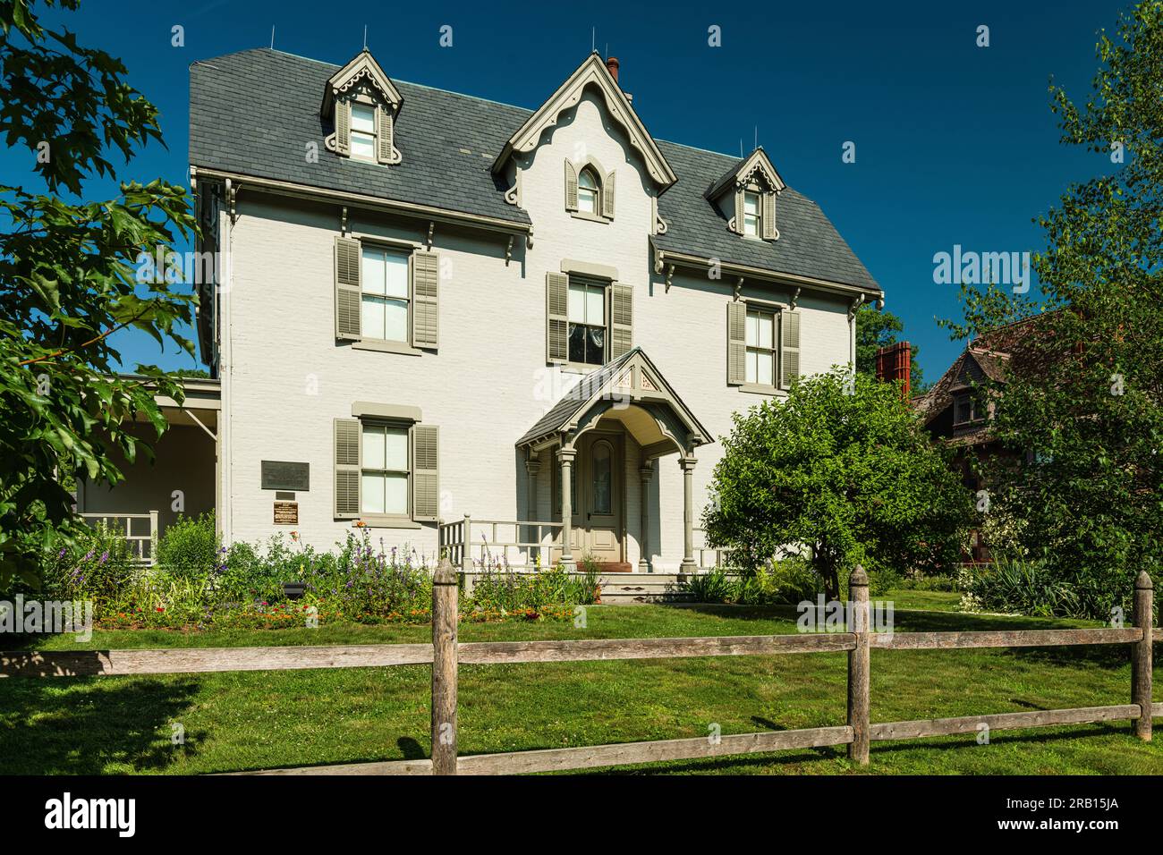 Harriet Beecher Stowe House _ Hartford, Connecticut, USA Stock Photo