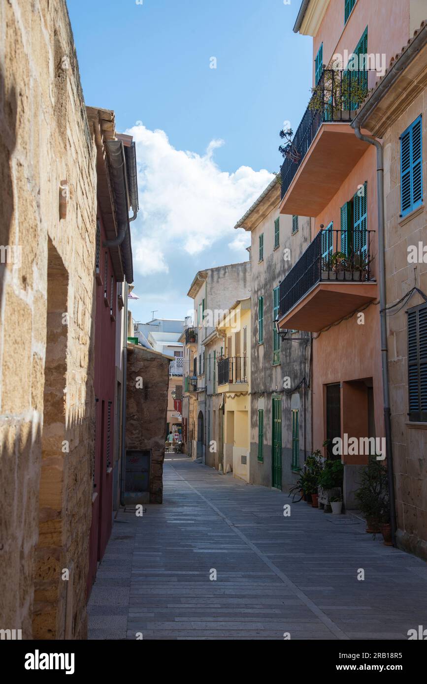 Street scene in alcudia hi-res stock photography and images - Alamy