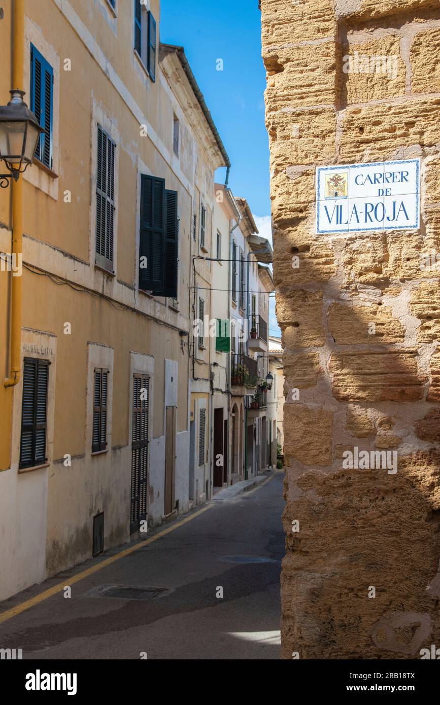 Street scene in alcudia hi-res stock photography and images - Alamy
