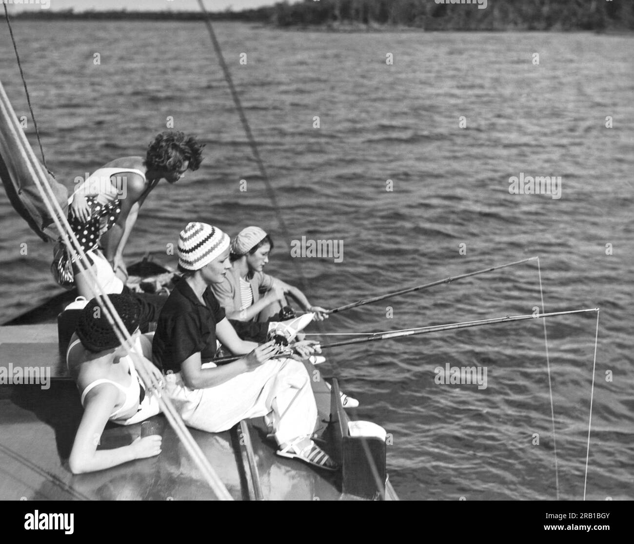 Vintage florida boat Black and White Stock Photos & Images - Alamy