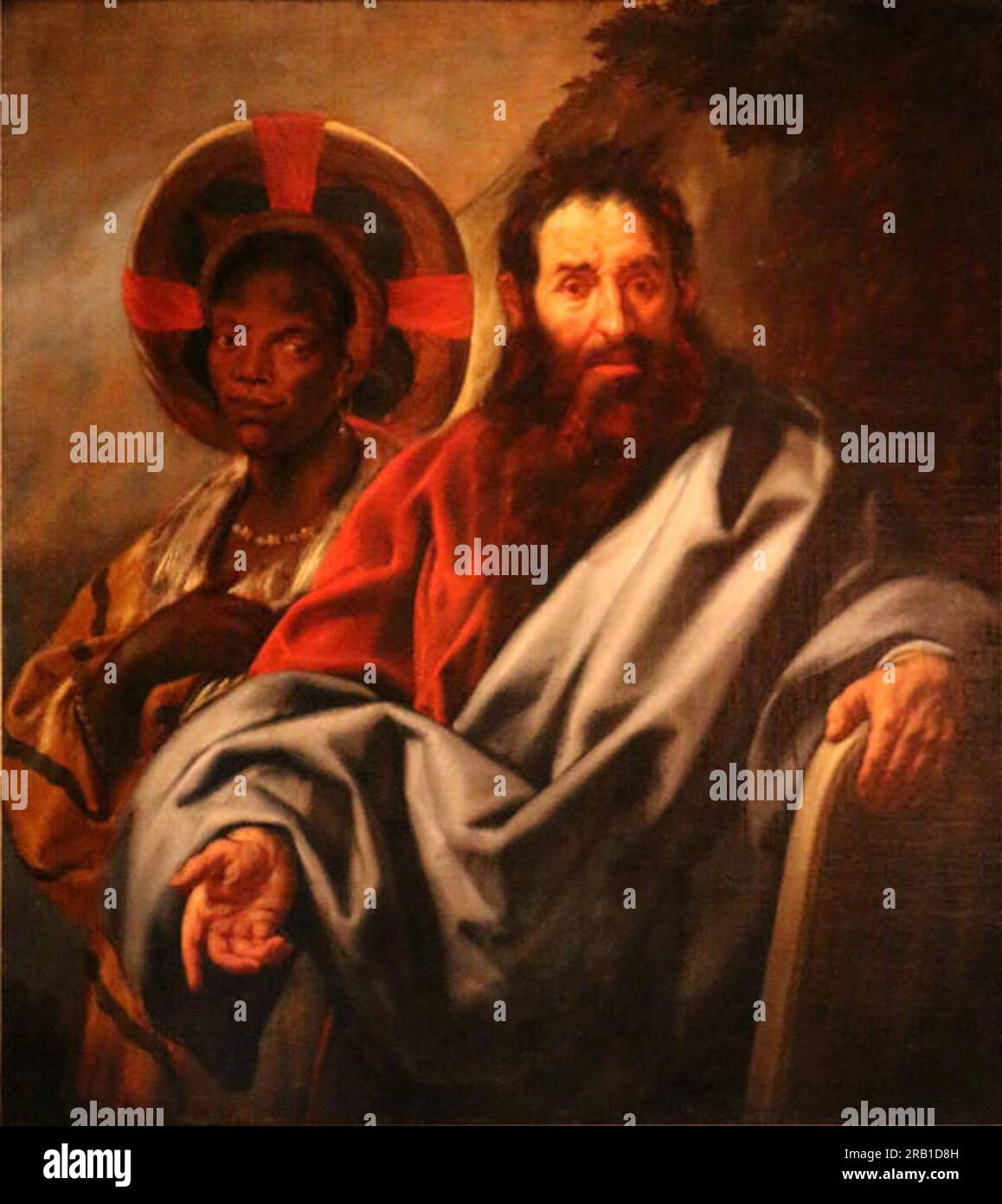 Moses and His Ethiopian Wife, Zipporah by Jacob Jordaens Stock Photo ...