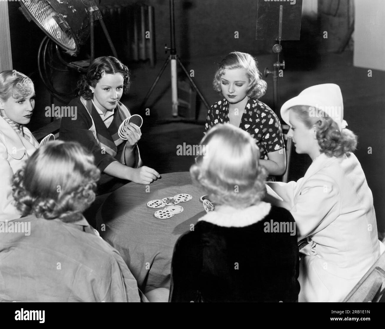 Hollywood, California December 15, 1936 Chorus girls for the movie