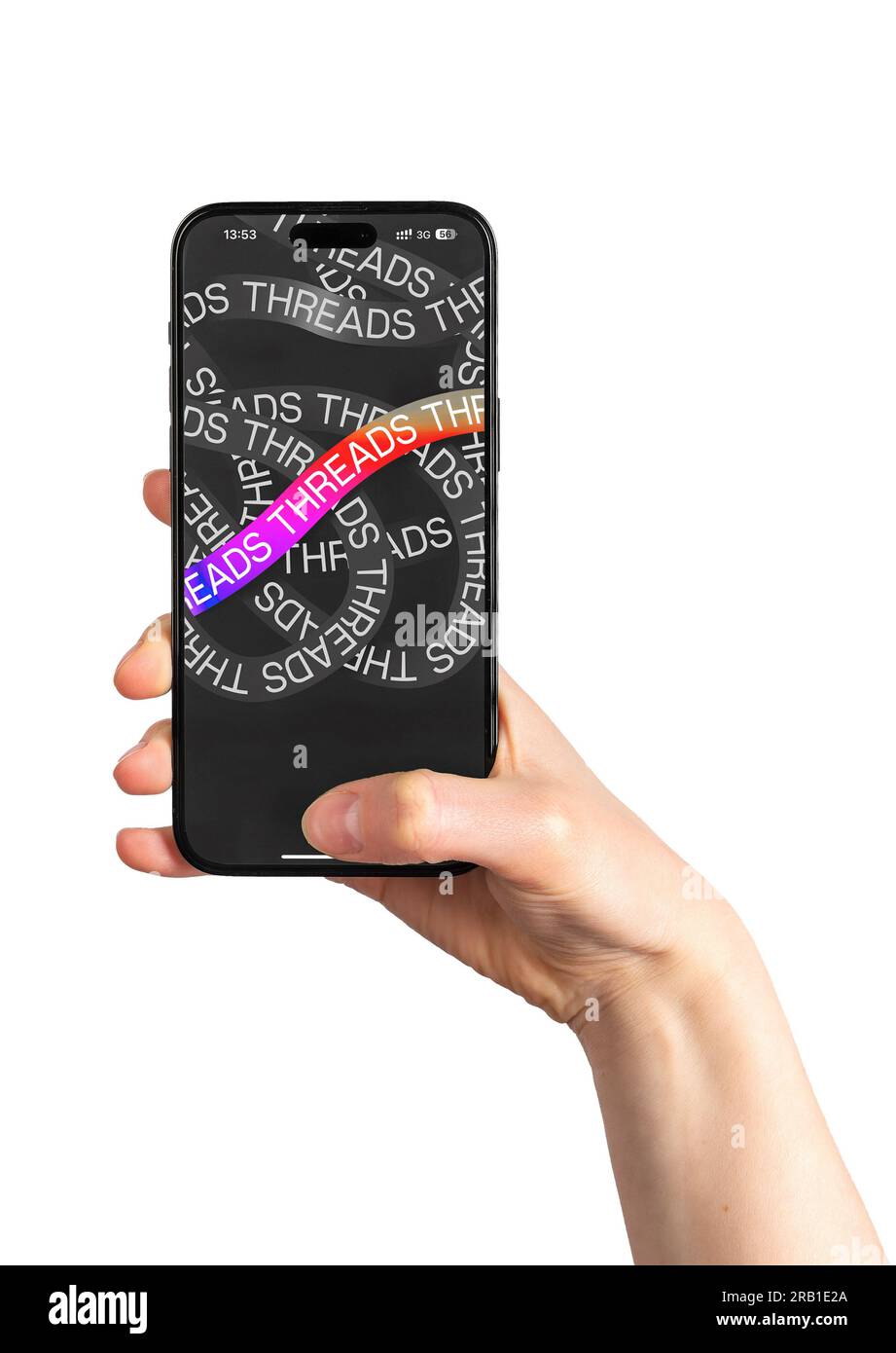 Smartphone Text Thread Berlin Germany July 6 2023 Threads app, new mobile application on ...