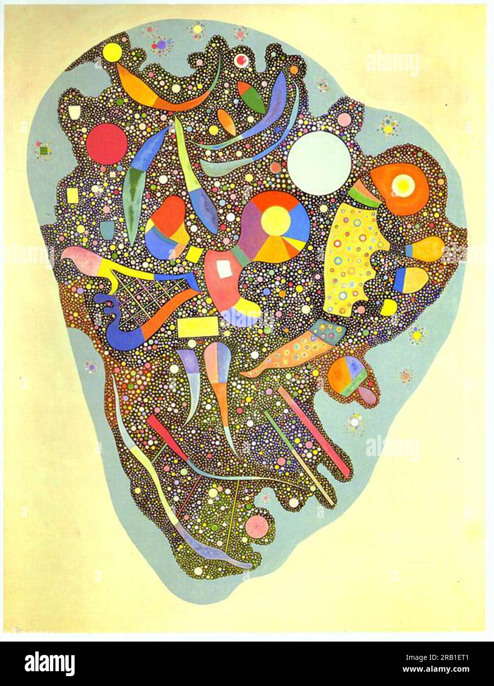 Colourful Ensemble 1938; Paris, France by Wassily Kandinsky Stock Photo