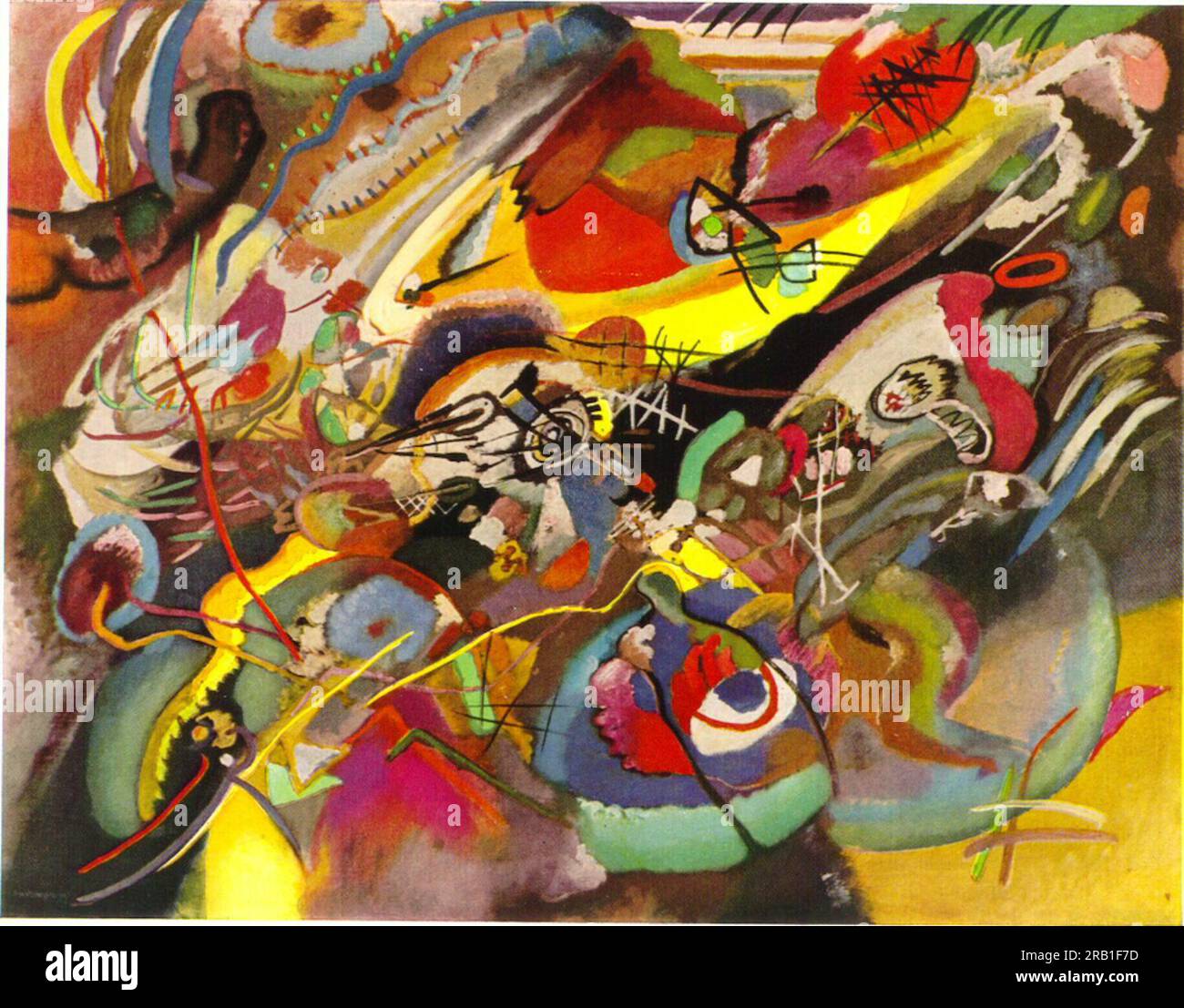 Study for VII" 1913; Munich / Monaco, Germany by Wassily