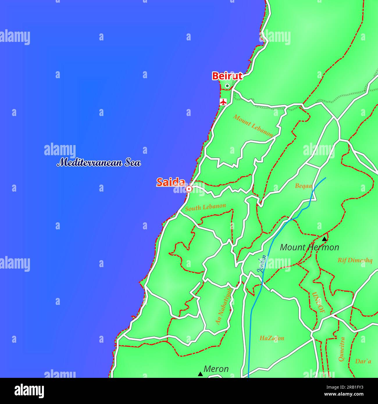 Map Of Saida City In Lebanon Stock Photo Alamy   Map Of Saida City In Lebanon 2RB1FY3 